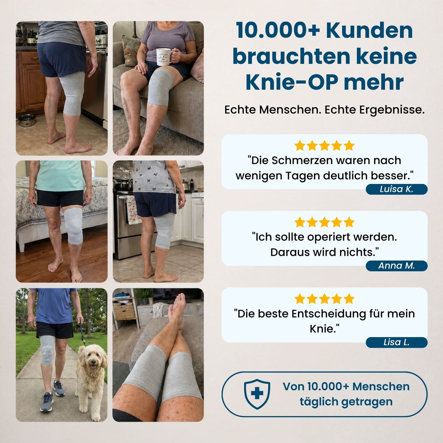 Bambus-Kniebandage